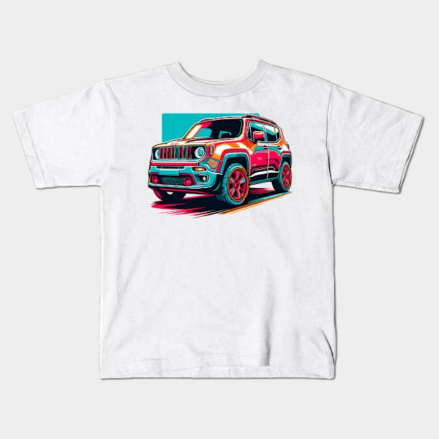 Jeep Renegade Kids T-Shirt by Vehicles-Art